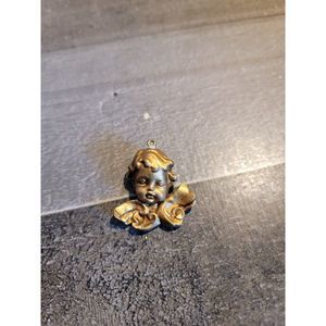 Golden baby angel wings ornament xmas